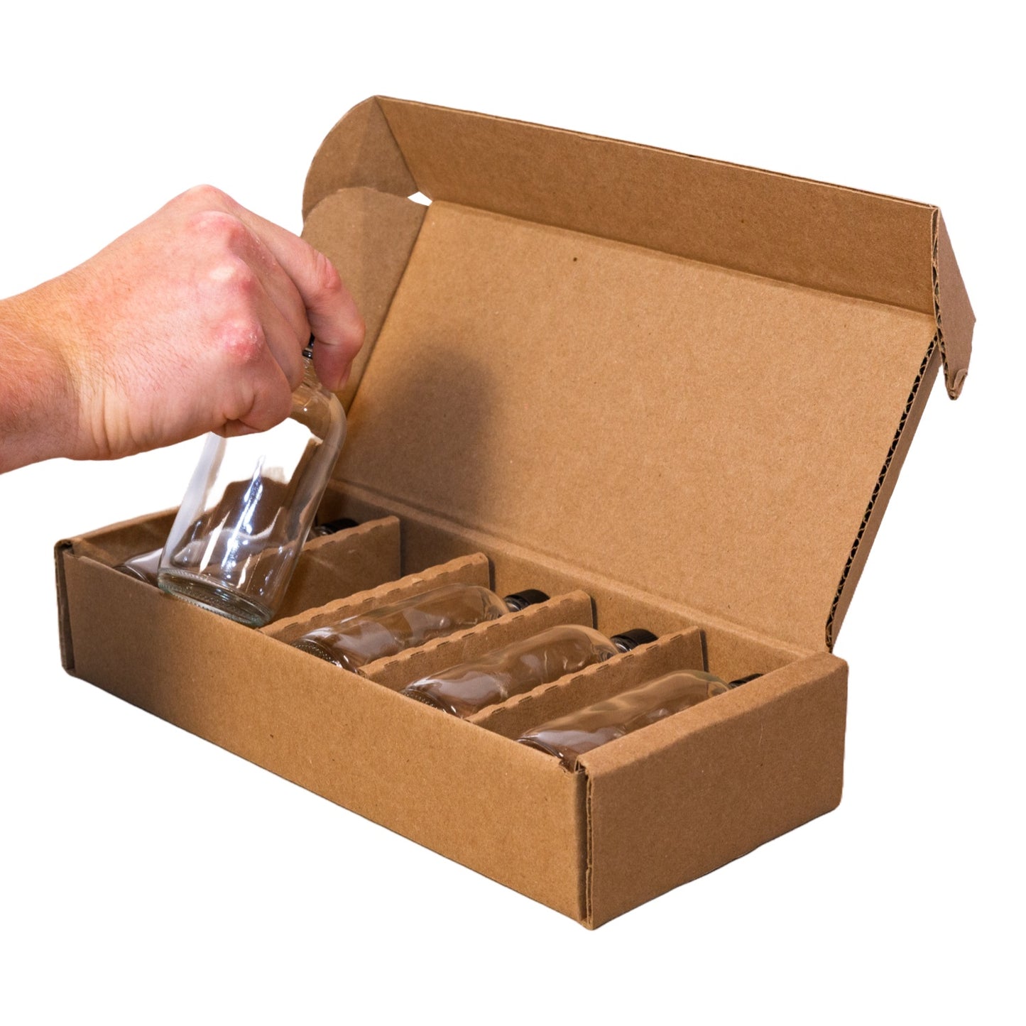 4oz Boston Round Bottle 5-Pack Pod