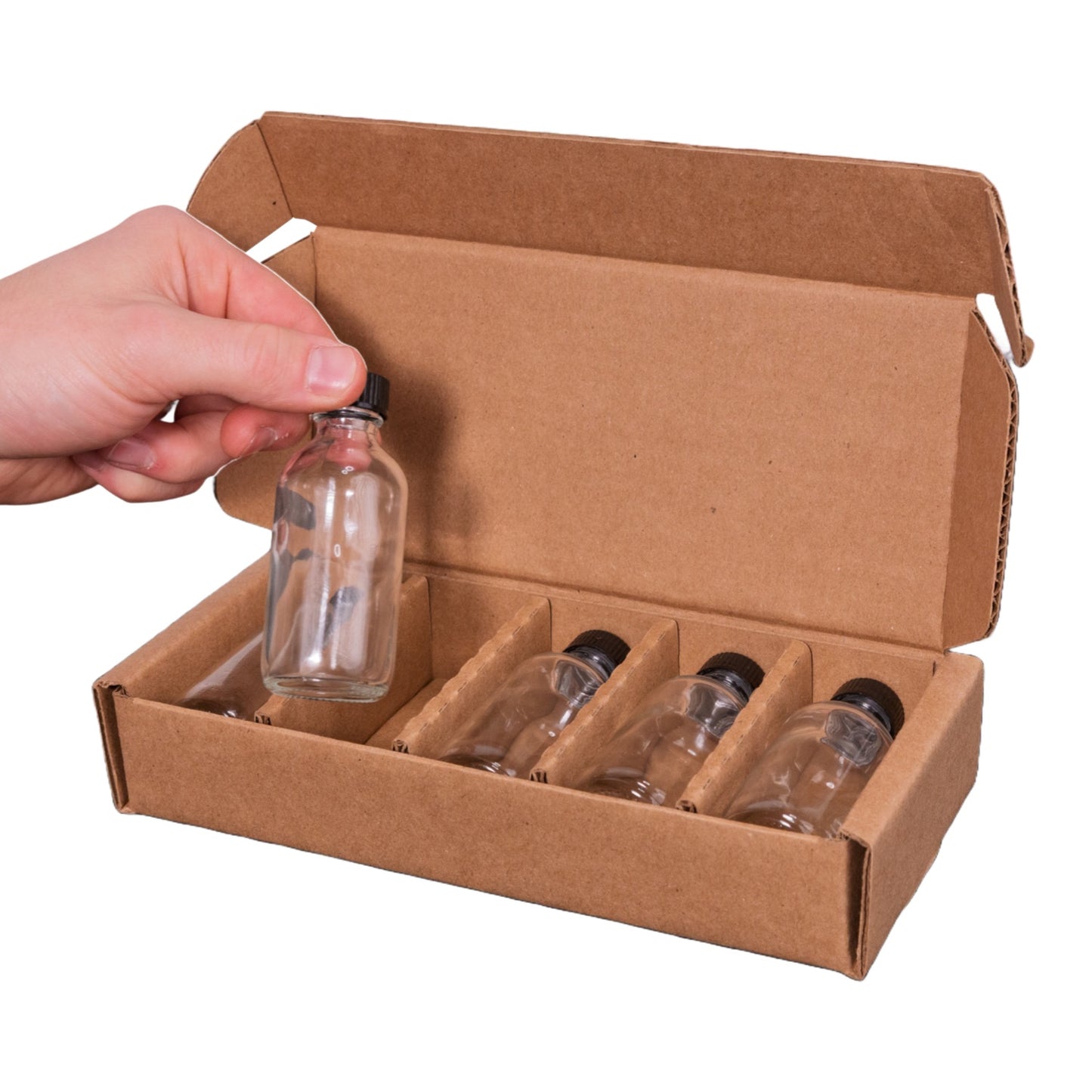 2oz Boston Round Bottle 5-Pack Pod