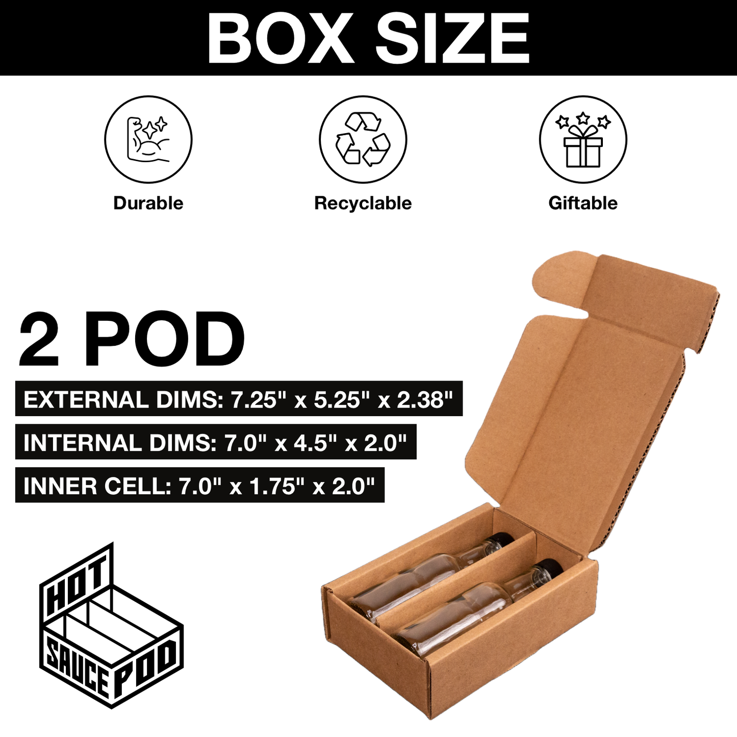 5OZ - 2 Bottle Pod