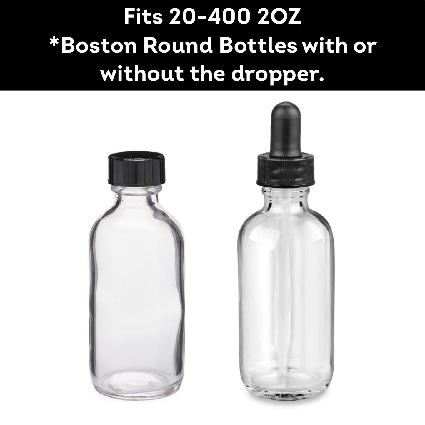 2oz Boston Round Bottle 3-Pack Pod