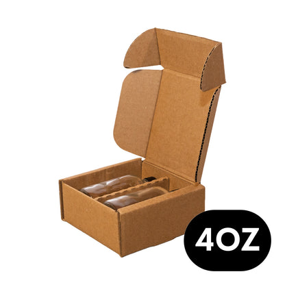 4oz Boston Round Bottle 2-Pack Pod