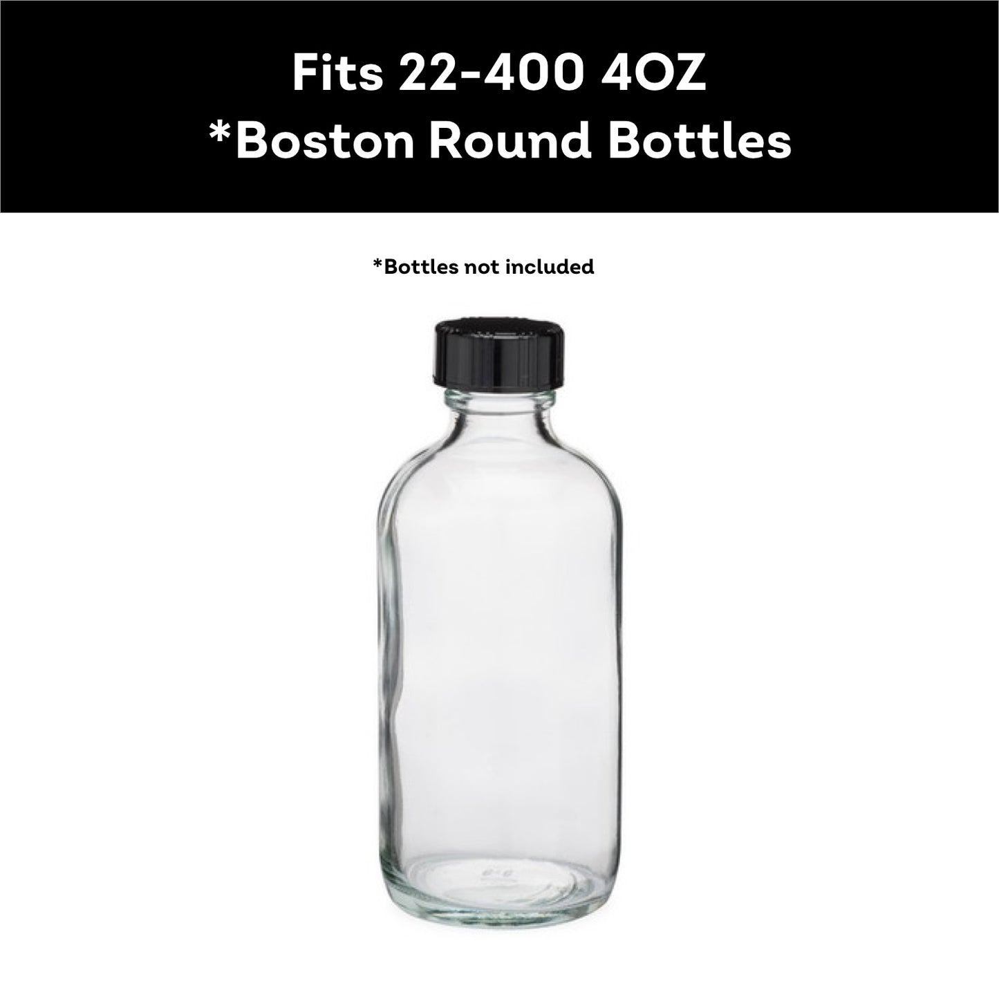 4oz Boston Round Bottle 4-Pack Pod